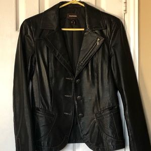 Black Leather Blazer
